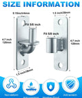 Heavy Duty Five Eighth Inch Wall Mount Gate Hinges Four Piece Set For Farm Fences, galvanized steel wall mount hinge pair with 5/8 inch pin