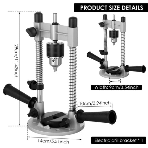 Portable Drill Guide Attachment For Straight Holes No Fuss Drill Press Stand With Aluminum Alloy Construction Vertical Holder