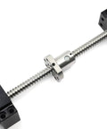 Heavy Duty SFU1204 Ball Screw Kit With Slick Metal Nut CNC Machine Parts 12mm Diameter 4mm Pitch 400mm Length showing metal rod and BK10 blocks.