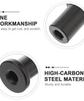 Close-up view of 5 Pack Sliding Barn Door Track Spacers Hardware Kit For Wall Mounting Support, showing high-carbon steel material