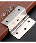 One Piece 44mm Silver Three Page Folded Hinge For Wood Boxes Cabinets Doors Drawers And Furniture Decorative Hardware