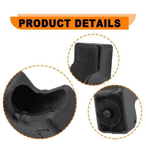 Close-up details of Tailgate Upper Rubber Bushing Bumper For Ford Super Duty F250 F350 F450 F550 2017 2018 2019 2020 2021 2022