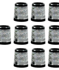 10X Golf Club Ferrules For 0.37 Inch Iron Shafts Replacement Accessories For Tight Fit Easy Install Practice And Assembly Silver Argent Finish