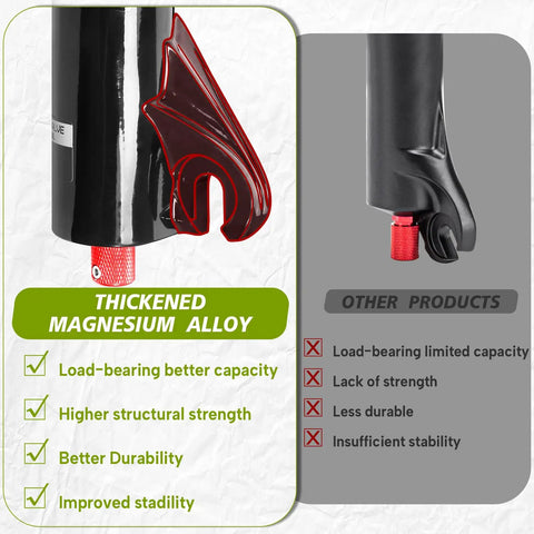 Thickened magnesium alloy feature of Beefy 140mm MTB Front Fork With 34mm Stanchions For 26 27.5 29 Inch Wheels