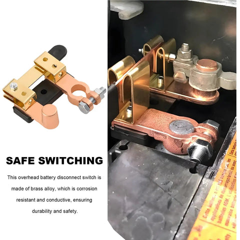 Heavy Duty Knife Blade Battery Cutoff Switch 12V 24V Negative Terminal For Cars RVs And Boats Shut Down Your Rig Securely With This Horizontal Top Post Mount on battery terminal.