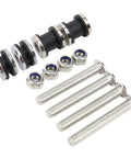 Detachable Motorcycle Docking Hardware Kit, Steel Chrome Plated Screws, Replacement for 883, 1200, and XL Models (2004-2017) components shown