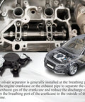 Diagrams of Volkswagen PCV Valve Crankcase Vent Oil Separator Replacement Plug and Play for 1.8T and 2.0T Engines with functionality