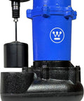 Heavy Duty Half HP Sewage Pump Be The Workhorse For Basements Submersible Ejector 6,500 GPH 2 Inch Discharge Vertical Float