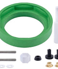 Tank To Bowl Gasket Kit For Champion 4 Toilet Repair Heavy Duty Seal To Stop Leaks Easy Install Replacement For AS738756-0070A Toilet Tank Gasket Ring For Worn Cracked Or Aging Couplings. Green 3-inch rubber gasket with bolts and hardware