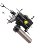 Heavy Duty Hydraulic Power Brake Booster That Slaps Right Into Chevy Tahoe And Gmc Yukon As A Straight Swap, black cast iron unit with fittings.