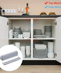 Push To Open Magnetic Door Latches 4 Pack for hidden cabinets in kitchen with gray finish latch kit shown