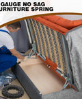 Nine Gauge Zig Zag Upholstery Springs One Roll Forty Nine Foot High Carbon Steel Sinuous Support built into a sofa bed.