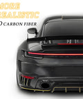 30 Feet By 1 Inch Carbon Fiber Pin Stripe Tape For Cars And All Vehicles With Dope 3D Carbon Fiber Design on car rear