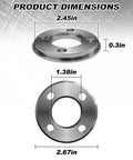 Product dimensions of Plug And Play Swap Template Guide Adapter Compatible With Makita Router Base showing size and details.