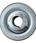 4 Inch Single Groove V Belt Pulley With 1 Inch Bore For A B 5L 4L AX BX Belts, Carbon Steel 1020, Zinc Plated, top view
