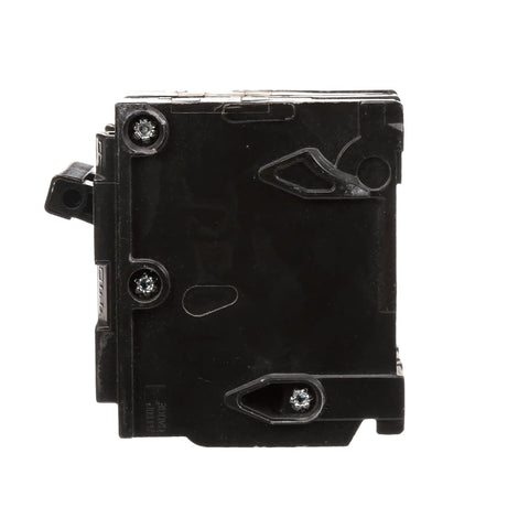 Side view of 50 Amp Double Pole Type QP Circuit Breaker For 240V Systems With Insta Wire Plug In Design 10000 AIC Fits Siemens Enclosures
