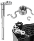 Permanent Fuel Tank Repair Kit With Fuel Door Hinge Pin And Gas Door Spring For 2019-2025 Silverado Sierra 1500 And 2020-2025 Silverado Sierra 2500 3500 Fits Most Bed Lengths DIY Friendly showing metal hinge pin and spring components