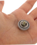 Headliner Repair Rivets Kit for Cars, Quick Interior Roof Fix shown in hand for scale, dark grey durable fastener.