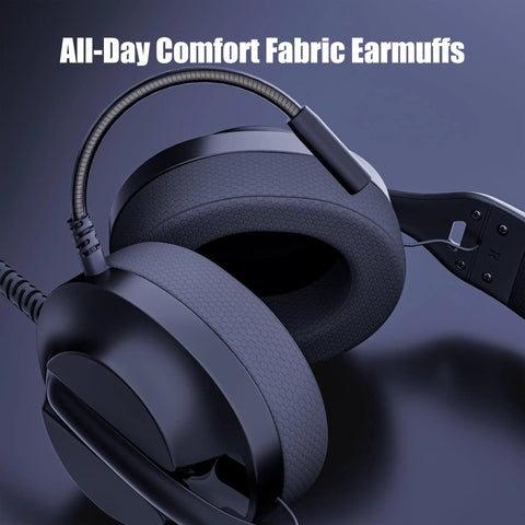 Ultra Lightweight Wired Gaming Headset With Microphone For Xbox Series X S PS5 PS4 Switch And PC close-up of soft earmuffs