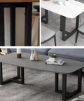 Heavy Duty Steel Table Legs Tough As Nails Industrial Powder Coated Frame For Desk Dining Coffee Table With Adjustable Rubber Feet Smooth Welded Joints Easy Peasy Assembly in various setups.
