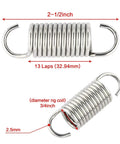 Top Shelf Stainless Steel Furniture Replacement Springs For Recliner Sofa Beds Rollaway And Trundle Set Of Eight with 2.5mm diameter
