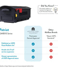 Large Capacity Plastic Post Mount Mailbox In Black For Outdoor Use, Weatherproof And Rustproof, USPS Compatible, Easy Install