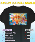 Dark Color T Shirts Heat Transfer Paper 11x17 Inch Pack Of 10 For Inkjet Printers - graphic on black T-shirt