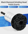 Dope Wheel Hub Cleaning Tool With Dual Head Adapter With black diamond grinding head for rust removal and polishing