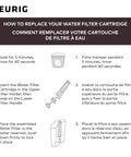 How to replace filter cartridge instructions for Tall Handle Water Filter Starter Kit With Handle And Two Replacement Filters For Coffee Makers