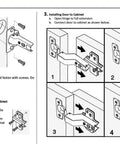 Installation guide for 20 Pack Inset Frameless Soft Close Cabinet Hinges With Screws 110 Degree 3D Adjustable Clip On Concealed European Hinges.