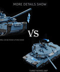 Epic Military RC Abrams-X Tank Beast 2116-Piece Building Set with moving barrel and rotating turret features.