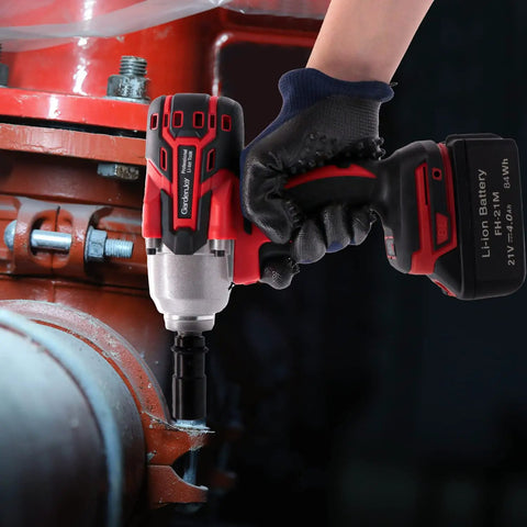 Cordless Half Inch Brushless Impact Wrench Kit With 450 Foot Pounds Torque, 3.0Ah Battery, Fast Charger, Four Drive Sockets, Built Tough For Cars, Home DIY Projects, And Heavy Duty Auto Repairs
