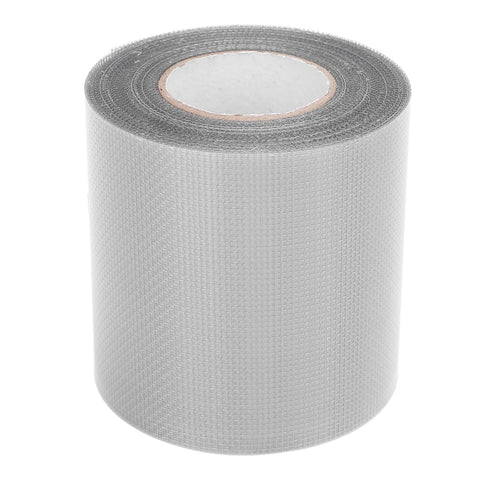 Roll of Window Screen Repair Tape 80mm By 9.15m Transparent Self Adhesive Mesh Patch for screen repairs, gray color.