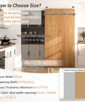 Kitchen with 32 Inch Concealed Sliding Barn Door Hardware Kit With Two Soft Close Mechanisms Aluminum, wall mount, no floor track.