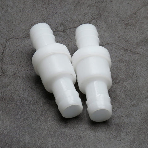 Half Inch Plastic Check Valve Set Inline One Way Barb Hose Valves PVDF Ozone Resistant Built Tough For Fuel Gas Oil Water And Air