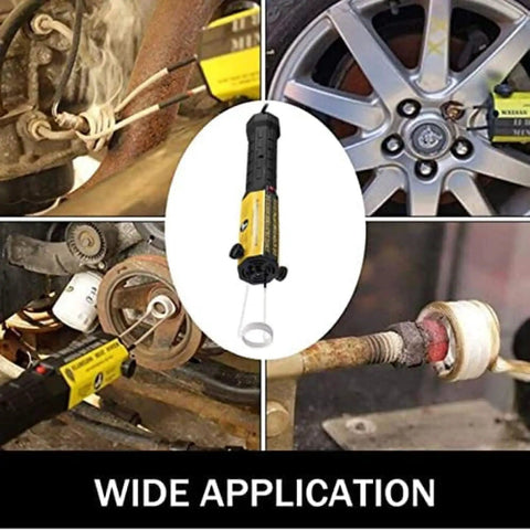 No Sweat High Power 1KW Induction Heater Flameless Thermal Tool in use on rusted car bolts and components with LED light.