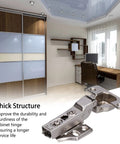 Soft Close Cabinet Hinges Kit With 2 Sets Of Concealed Overlay Hinges For Kitchen Cabinets in a modern office setting