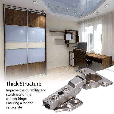 Soft Close Cabinet Hinges Kit With 2 Sets Of Concealed Overlay Hinges For Kitchen Cabinets in a modern office setting
