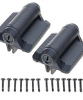 2-Pack Adjustable Tension Gate Hinges With Caps For Outdoor Wood And Metal Gates, screws shown for installation