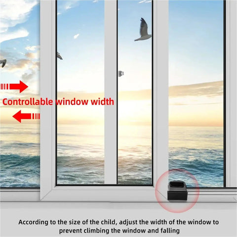 2 Pack Sliding Sash Stopper Cabinet Locks For Doors And Windows Anti Theft Security Locks in use on window