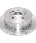 Front view of Rear Solid Brake Rotor For Maximum Stopping Power With Forged Flange, Precise ABS Signaling, Multi Lip Seals.