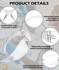 Rock Solid Bulk Safety Glasses Clear Protective Eyewear For Job Sites And Labs Work Ready Lightweight Crew Packs with nose pads and metal hinge.