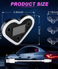 Pink Heart Shaped Car Interior Ambient Light For Windows With 5 Modes Type C And Solar Charging Easy Suction Cup Install Totally Dope Gift For Women And Men Car Decor That Stands Out Pack Of 1 product size