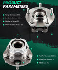 Wheel Hub Bearing Assembly With ABS For Nissan Altima Maxima Murano Pathfinder Quest JX35 And Infiniti QX60 2007 To 2019 5 Bolt Drop In Replacement Front Or Rear with product parameters