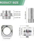 Magnetic Dryer Vent Connector Kit With Airtight Seal, dimensions include 4-inch duct size and 3.3ft run.