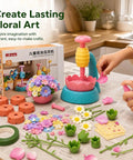 DIY Craft Kit For Kids That Totally Sparks Imagination With Fun Paper Projects And Reusable Materials A Kid Favorite Home Activity Set For Creative Expression And Hands On Learning, paper flower kit with petals, stems, and mold