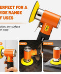 Beast Mini Random Orbital Air Sander Kit 1 2 3 Inch for auto body, metal, woodworking with yellow disc on various surfaces