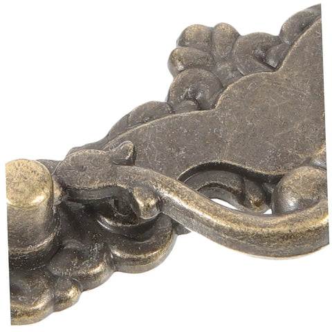 Close-up of 2 Pack Vintage Drawer Handles For Dresser And Cabinets, Dope Decorative Drawer Pulls For Furniture in olive green finish