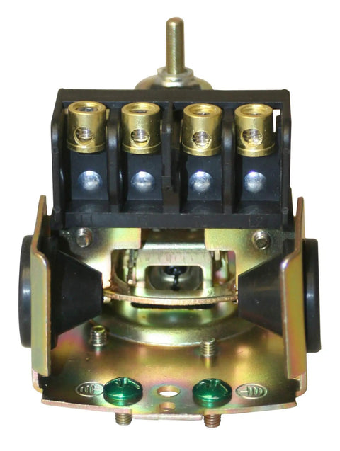 Heavy Duty Pressure Switch 40-60 PSI for Plumbing Systems with durable design and large silver contacts, front view