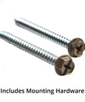 Mounting hardware for Heavy Duty Metal Floor Registers Vent Cover Set 4x10 Brown Pack Of 6 Made In USA Durable Steel Vents
